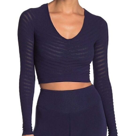 NEW $88 Free People Gone Adrift Long Sleeve Top - Picture 2 of 13